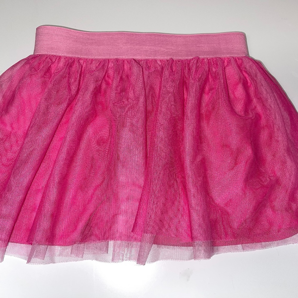 DC COMICS girls pink layered skirt size 10/12